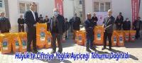 Hüyük'te Üreticilere Yağlık Ayçiçeği Tohumu Dağıtıldı
