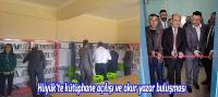 Hüyük’te kütüphane açılışı ve okur yazar buluşması