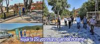 Hüyük’te DSİ yatırımlarına yerinde inceleme