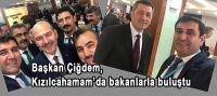 Başkan Çiğdem, Kızılcahamam’da Bakanlarla Buluştu