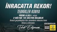 Başkan Altay İhracat Rekoru Kıran Konyalı Sanayicileri Kutladı