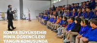 İlkokul Öğrencileri Yangın Konusunda Bilinçlendirildi