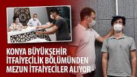Konya Büyükşehir İtfaiyecilik Bölümünden Mezun İtfaiyeciler Alıyor