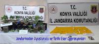Konya’da Jandarmadan Uyuşturucu ve Tarihi Eser Operasyonları: 5 Tutuklama