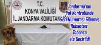 Jandarma’nın Yol Kontrolünde Seri Numarası Silinmiş Ruhsatsız  Tabanca ele Geçirildi