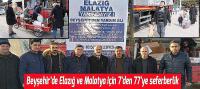 Beyşehir’de Elazığ ve Malatya için 7’den 70’e seferberlik
