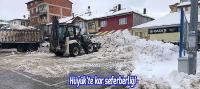 Hüyük’te kar seferberliği