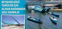 Beyşehir Gölü Temizliği İçin Alınan Katamaran Göle İndirildi