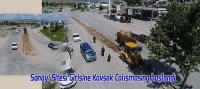 Sanayi Sitesi Girişine Kavşak Çalışmasına başlandı
