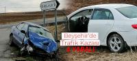 Beyşehir'de Trafik Kazası: 4 Yaralı