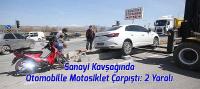 Sanayi Kavşağında Otomobille Motosiklet Çarpıştı: 2 Yaralı