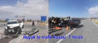 Hüyük'te trafik kazası 7 yaralı