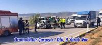 Beyşehir Konya Kara Yolunda Otomobiller Çarpıştı 1 Ölü, 3 Yaralı Var
