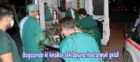 Boğazında ki kesikle tek başına hastaneye geldi