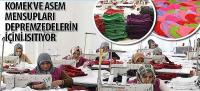 KOMEK ve ASEM Mensupları Depremzedelerin İçini Isıtıyor