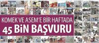 KOMEK ve ASEM’e Bir Haftada 45 Bin Başvuru