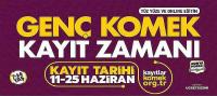 Genç KOMEK Yaz Okulu’nda Kayıt Heyecanı Başladı