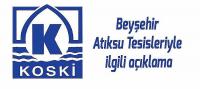 Beyşehir Atıksu Tesisleriyle  ilgili açıklama