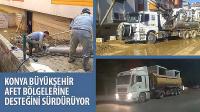 Konya Büyükşehir Afet Bölgelerine Desteğini Sürdürüyor