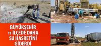 Büyükşehir 11 İlçede Daha Su Hasretini Giderdi