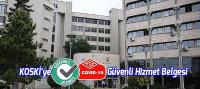 KOSKİ'ye TSE Covid-19 Güvenli Hizmet Belgesi