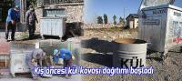 Kış öncesi kül kovası dağıtımı başladı
