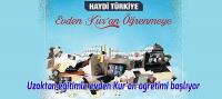 Uzaktan eğitimle evden Kur'an öğretimi başlıyor.