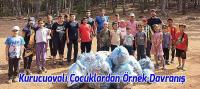 Kurucuovalı Çocuklardan Örnek Davranış