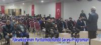 Yükseköğrenim Yurtlarında Kandil Gecesi Programları