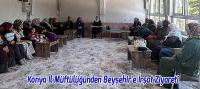 Konya İl Müftülüğünden Beyşehir’e İrşat Ziyareti