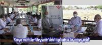 Konya müftüleri Beyşehir’deki toplantıda bir araya geldi