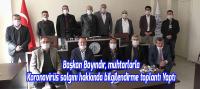 Başkan Bayındır, muhtarlarla Koronavirüs salgını hakkında bilgilendirme toplantı yaptı