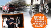 Konya’daki Otogarlar Yeni Normale Uygun Hizmete Başladı