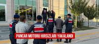 Pancar motoru hırsızlarını jandarma yakaladı