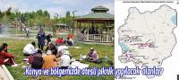 Konya ve bölgemizde ateşli piknik yapılacak  alanlar