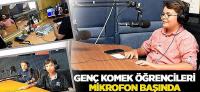 Genç KOMEK Öğrencileri Mikrofon Başında