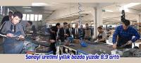 Sanayi üretimi yıllık bazda yüzde 8,9 arttı