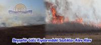 Beyşehir Gölü Kıyılarındaki Sazlıklar Alev Alev
