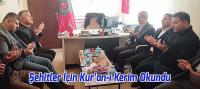 Şehitler İçin Kur’an-ı Kerim Tilaveti Yapıldı