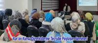 Beyşehir’de Kur’an Kursu Öğreticilerine Tecrübe Paylaşım Semineri
