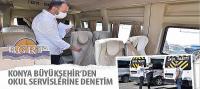 Konya Büyükşehir’den Okul Servislerine Denetim
