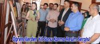 Üzümlü Çok Programlı Anadolu Lisesi'nde Yıl Sonu Karma Resim Sergisi Açıldı