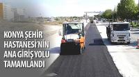 Şehir Hastanesi’nin Ana Giriş Yolu Tamamlandı