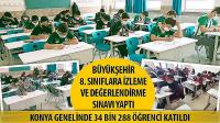 Büyükşehir 8. Sınıflara İzleme ve Değerlendirme Sınavı Yaptı