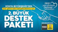 Konya Büyükşehir’den 2. Büyük Sosyal Destek Paketi