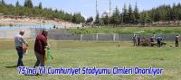 75’inci Yıl Cumhuriyet Stadyumu’nda Bakım Onarım Çalışmaları