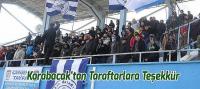 Karabacak'tan Taraftarlara Teşekkür