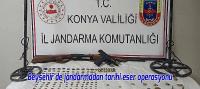 Beyşehir'de jandarmadan tarihi eser operasyonu