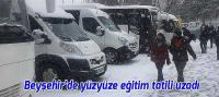 Beyşehir'de Yüz Yüze Eğitime Tatili Uzadı