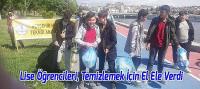 Lise Öğrencileri, Kıyı Şeridini Temizlemek İçin El Ele Verdi